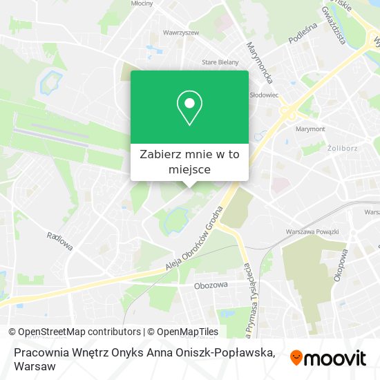 Mapa Pracownia Wnętrz Onyks Anna Oniszk-Popławska