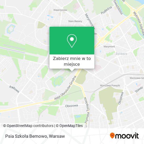 Mapa Psia Szkoła Bemowo