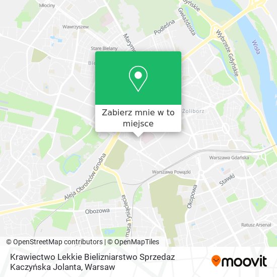 Mapa Krawiectwo Lekkie Bielizniarstwo Sprzedaz Kaczyńska Jolanta