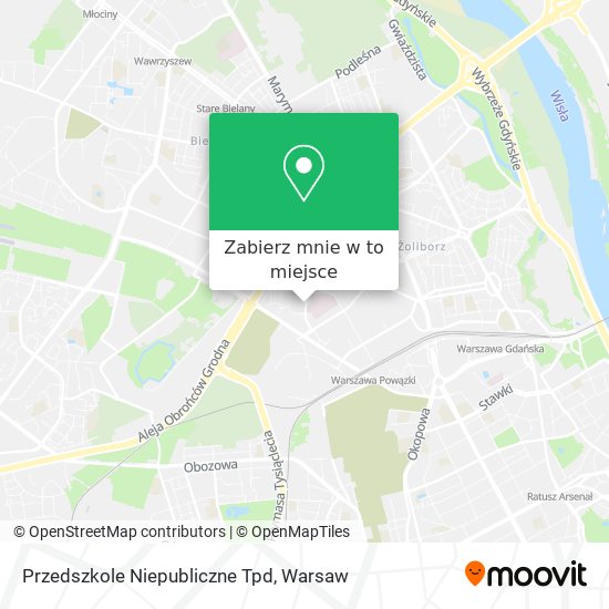 Mapa Przedszkole Niepubliczne Tpd