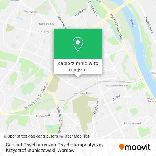 Mapa Gabinet Psychiatryczno-Psychoterapeutyczny Krzysztof Staniszewski