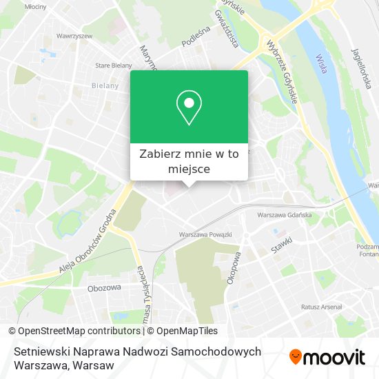 Mapa Setniewski Naprawa Nadwozi Samochodowych Warszawa