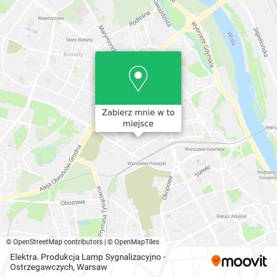 Mapa Elektra. Produkcja Lamp Sygnalizacyjno - Ostrzegawczych