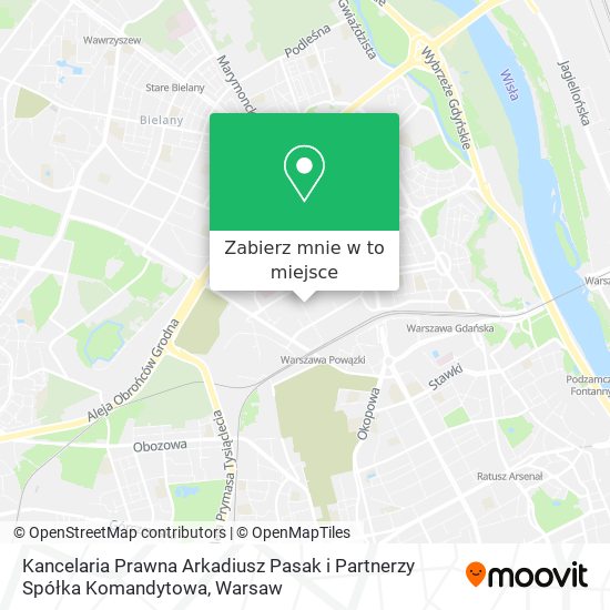 Mapa Kancelaria Prawna Arkadiusz Pasak i Partnerzy Spółka Komandytowa