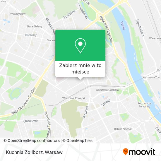 Mapa Kuchnia Żoliborz