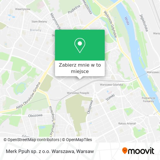 Mapa Merk Ppuh sp. z o.o. Warszawa