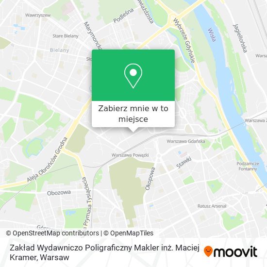 Mapa Zakład Wydawniczo Poligraficzny Makler inż. Maciej Kramer