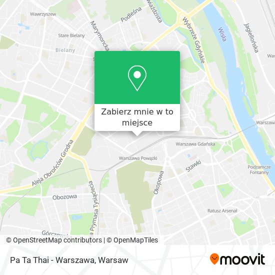 Mapa Pa Ta Thai - Warszawa