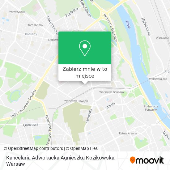 Mapa Kancelaria Adwokacka Agnieszka Kozikowska