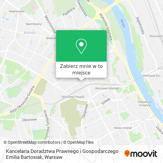 Mapa Kancelaria Doradztwa Prawnego i Gospodarczego Emilia Bartosiak