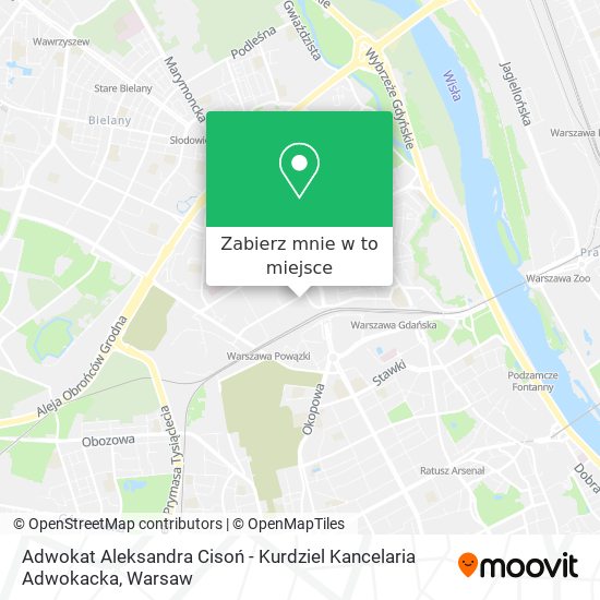 Mapa Adwokat Aleksandra Cisoń - Kurdziel Kancelaria Adwokacka