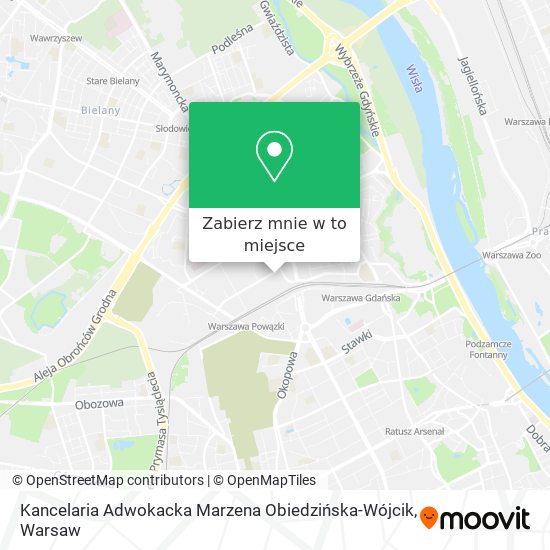 Mapa Kancelaria Adwokacka Marzena Obiedzińska-Wójcik