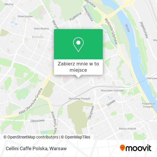 Mapa Cellini Caffe Polska