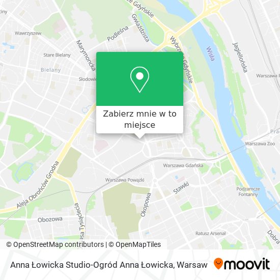 Mapa Anna Łowicka Studio-Ogród Anna Łowicka