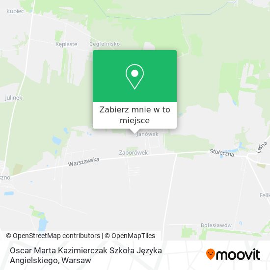 Mapa Oscar Marta Kazimierczak Szkoła Języka Angielskiego