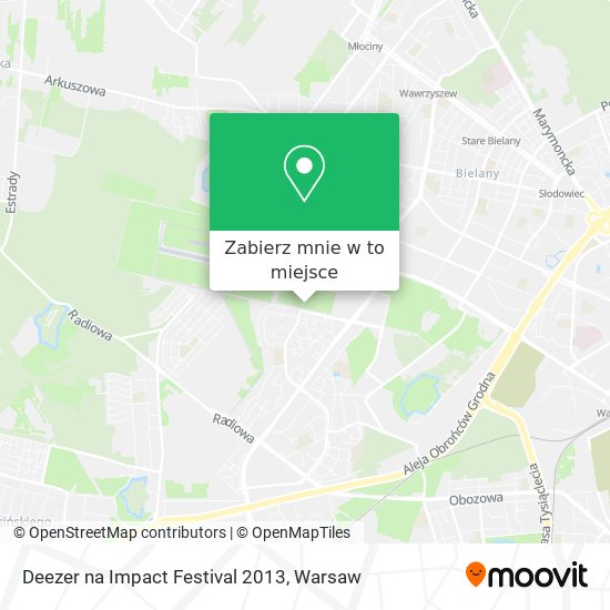 Mapa Deezer na Impact Festival 2013