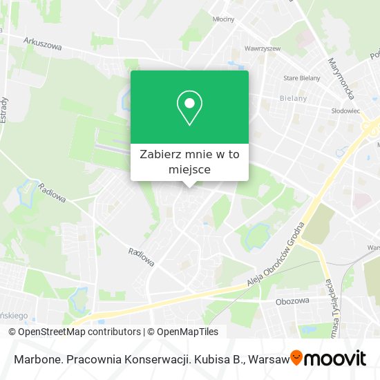 Mapa Marbone. Pracownia Konserwacji. Kubisa B.