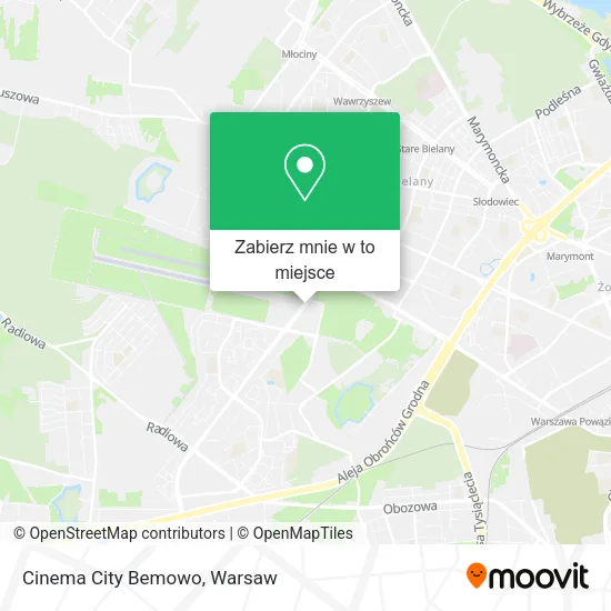 Mapa Cinema City Bemowo