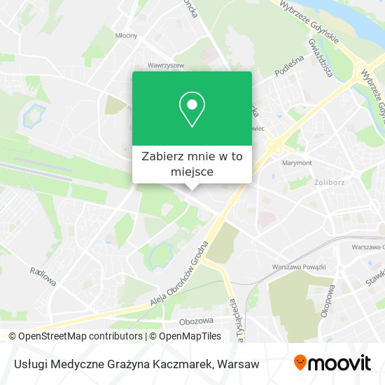 Mapa Usługi Medyczne Grażyna Kaczmarek