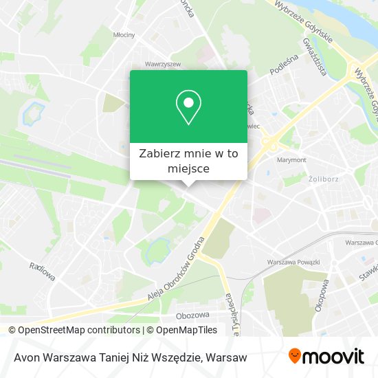 Mapa Avon Warszawa Taniej Niż Wszędzie