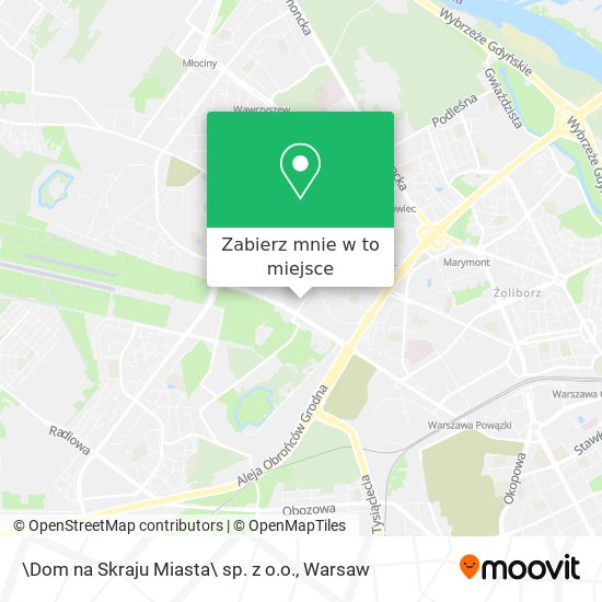 Mapa \Dom na Skraju Miasta\ sp. z o.o.