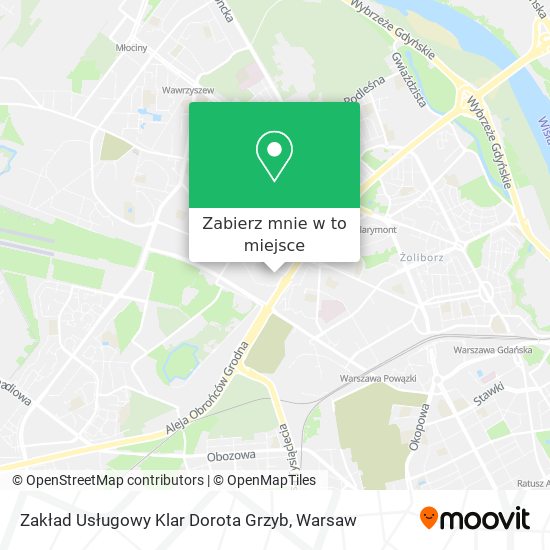 Mapa Zakład Usługowy Klar Dorota Grzyb