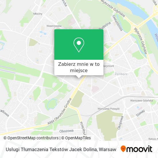 Mapa Usługi Tłumaczenia Tekstów Jacek Dolina