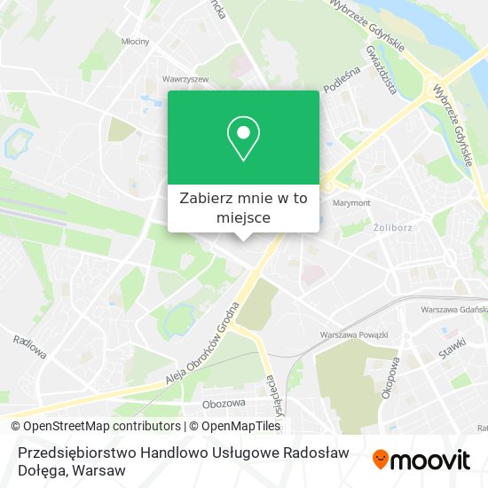 Mapa Przedsiębiorstwo Handlowo Usługowe Radosław Dołęga