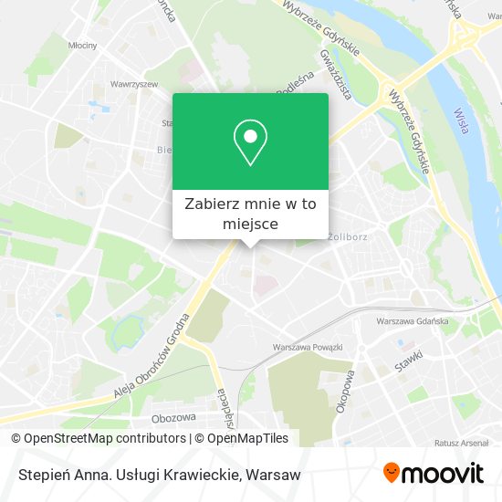 Mapa Stepień Anna. Usługi Krawieckie