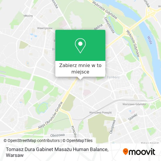 Mapa Tomasz Dura Gabinet Masażu Human Balance