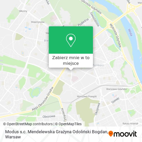 Mapa Modus s.c. Mendelewska Grażyna Odoliński Bogdan