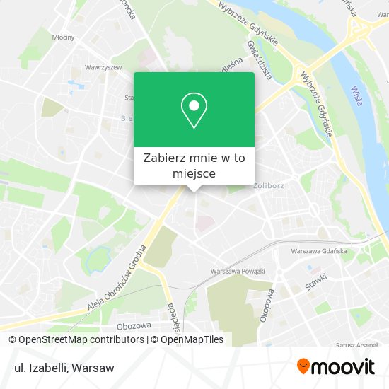 Mapa ul. Izabelli