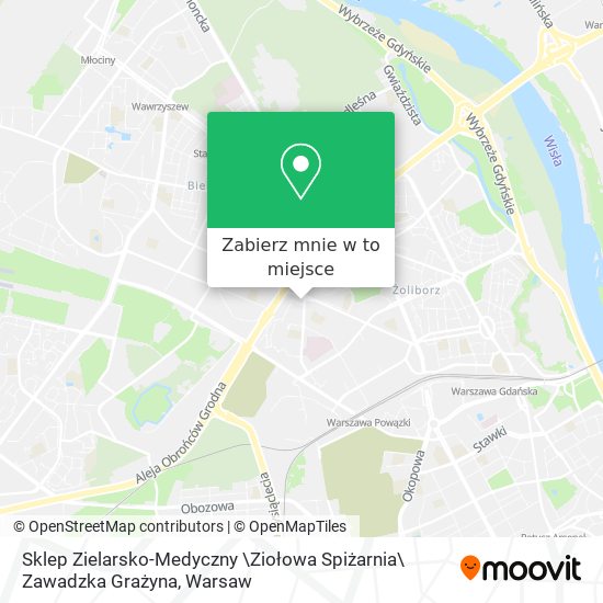 Mapa Sklep Zielarsko-Medyczny \Ziołowa Spiżarnia\ Zawadzka Grażyna