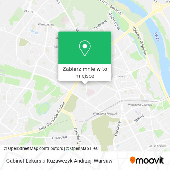 Mapa Gabinet Lekarski Kużawczyk Andrzej