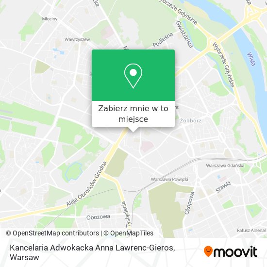 Mapa Kancelaria Adwokacka Anna Lawrenc-Gieros