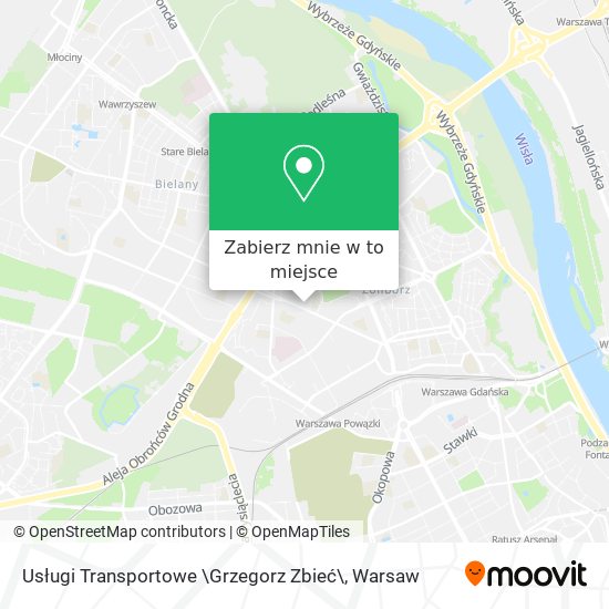 Mapa Usługi Transportowe \Grzegorz Zbieć\