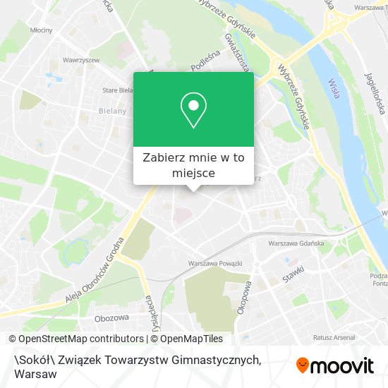 Mapa \Sokół\ Związek Towarzystw Gimnastycznych