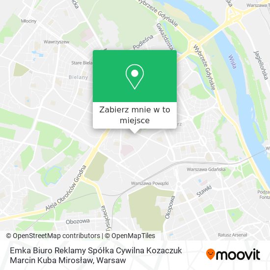 Mapa Emka Biuro Reklamy Spółka Cywilna Kozaczuk Marcin Kuba Mirosław