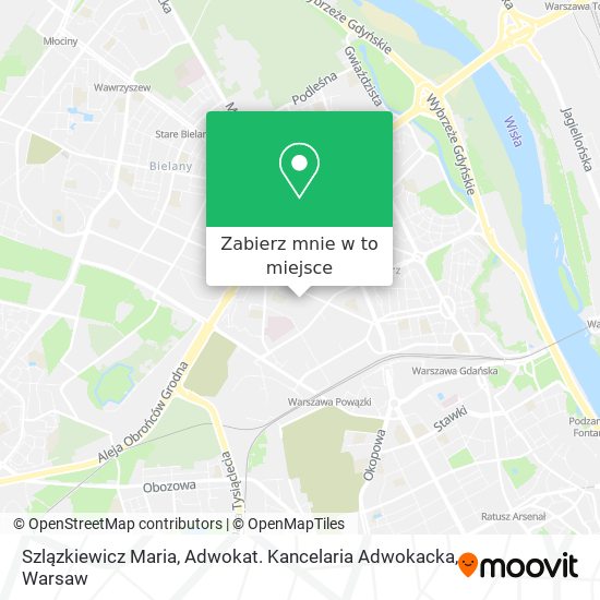 Mapa Szlązkiewicz Maria, Adwokat. Kancelaria Adwokacka