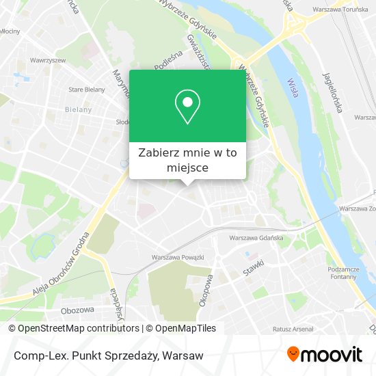 Mapa Comp-Lex. Punkt Sprzedaży