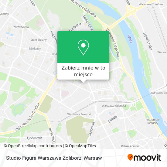 Mapa Studio Figura Warszawa Żoliborz