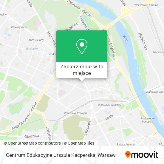 Mapa Centrum Edukacyjne Urszula Kacperska