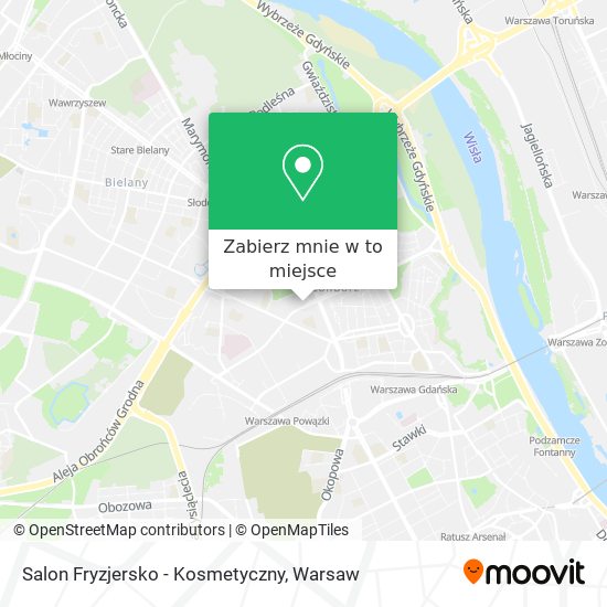 Mapa Salon Fryzjersko - Kosmetyczny