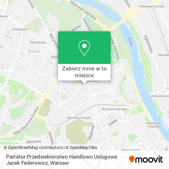 Mapa Patrator Przedsiebiorstwo Handlowo Uslugowe Jacek Federowicz