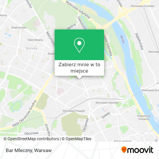 Mapa Bar Mleczny