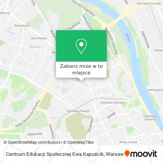 Mapa Centrum Edukacji Społecznej Ewa Kapuścik