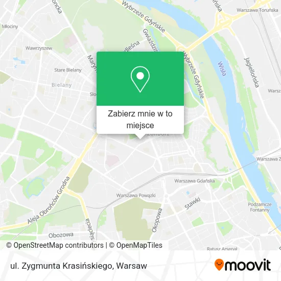Mapa ul. Zygmunta Krasińskiego