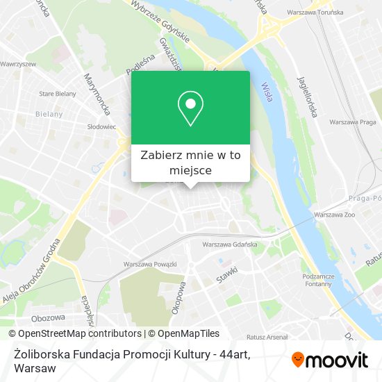 Mapa Żoliborska Fundacja Promocji Kultury - 44art