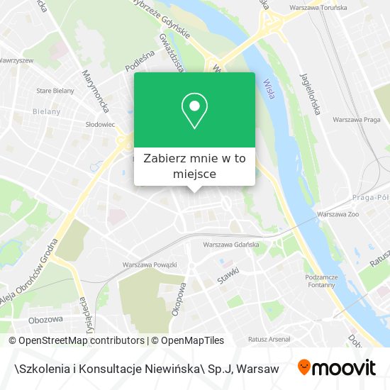 Mapa \Szkolenia i Konsultacje Niewińska\ Sp.J