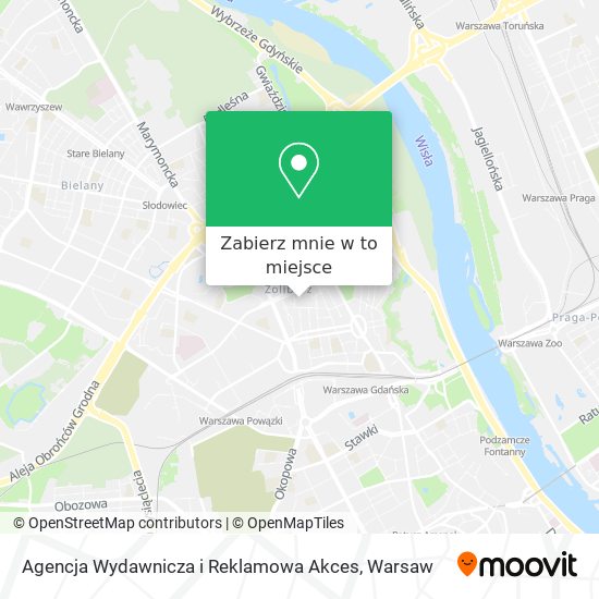 Mapa Agencja Wydawnicza i Reklamowa Akces